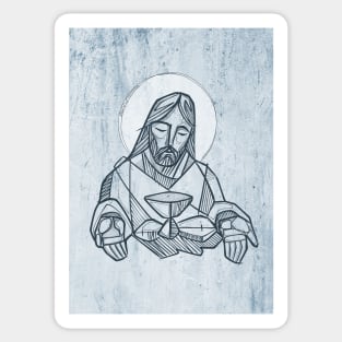 Jesus Christ at the Last Supper Sticker